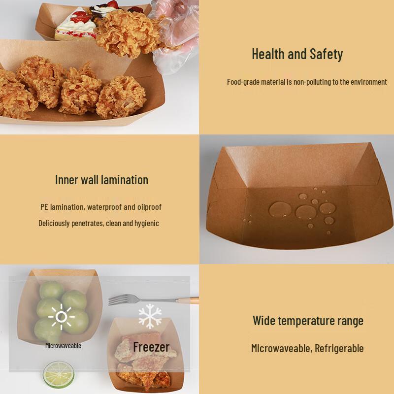 Disposable Kraft Paper Takeaway Box