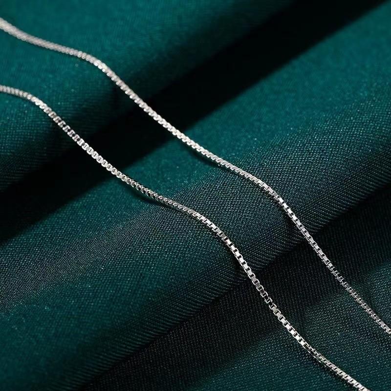 Necklace Women Men Minimalist Cross Chain No Pendant Neutral Style Vintage Collarbone