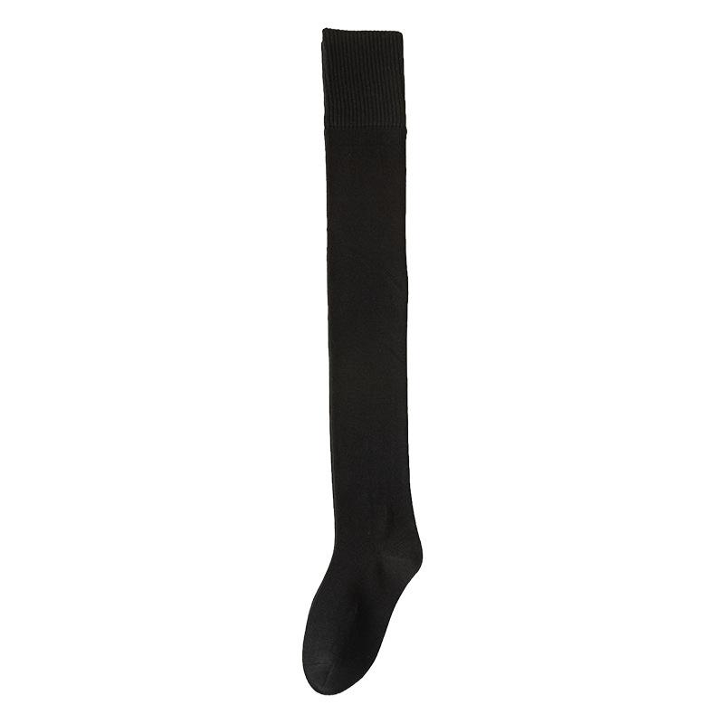 Гольфы до колена, Женские осенние утолщенные гольфы до бедра из чистого хлопка, Нескользящие и не скатывающиеся длинные носки, Длинные носки в стиле колледжа
