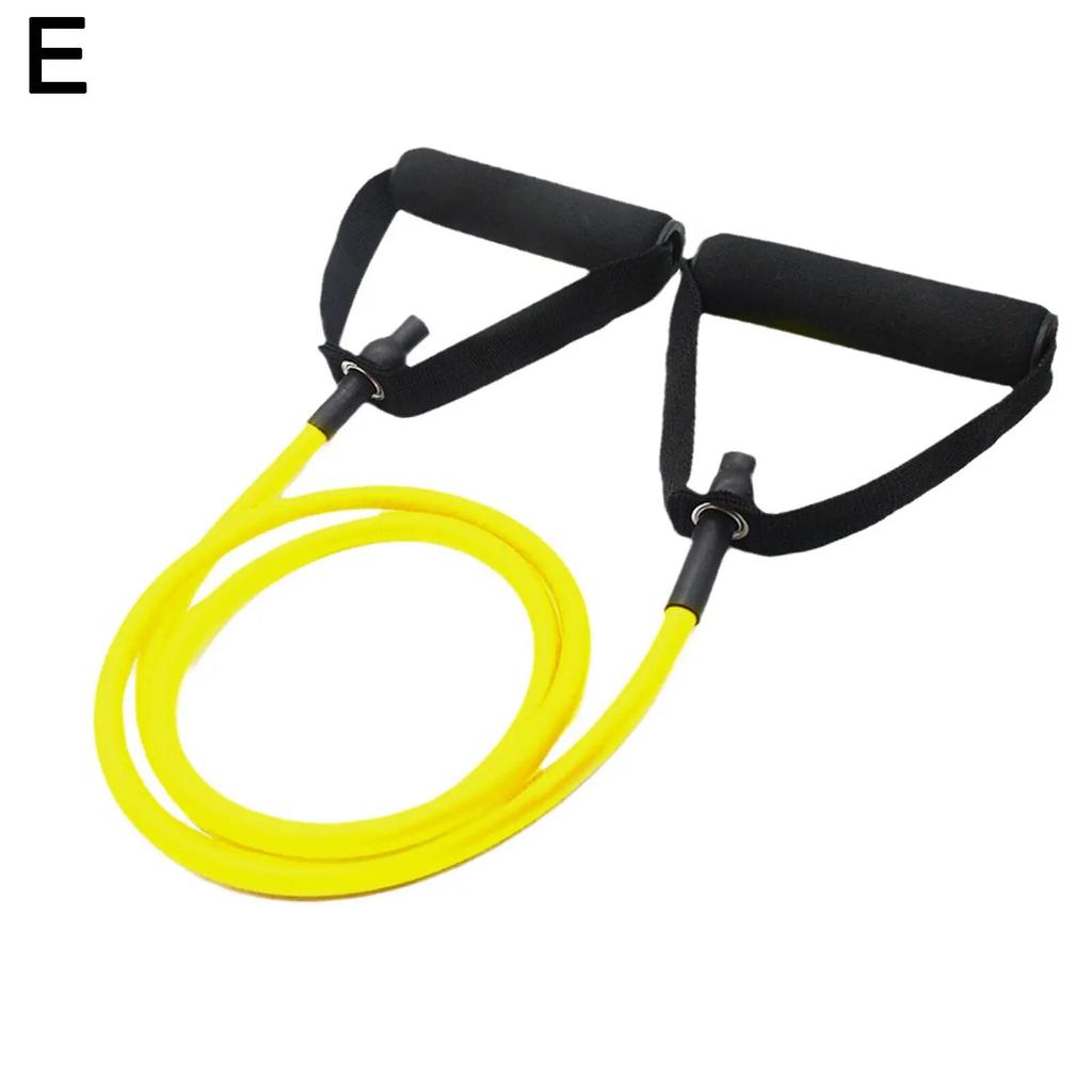 5 Levels Resistance Bands with Handles Yoga Pull Rope Elastic Fitness Exercise Tube Band for Home Workouts Strength Trainin G7A3