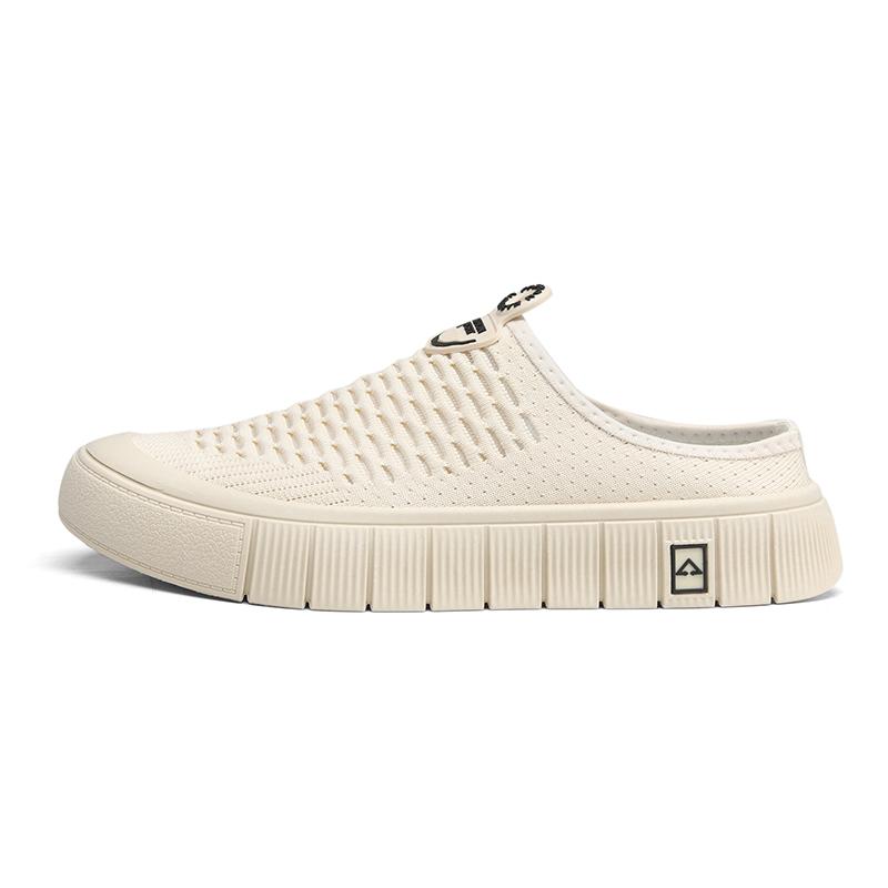 Сандалии без застежек с открытой пяткой для мужчин и женщин - летние сланцы из дышащей сетки с плоской подошвой, легкая повседневная одежда для отдыха на открытом воздухе