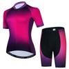2025 Women's Cycling Jersey Set Summer Anti-Sweat Bicycle Clothing Kit Breathable Mountain Ladies Bike Clothes Cycling Suit