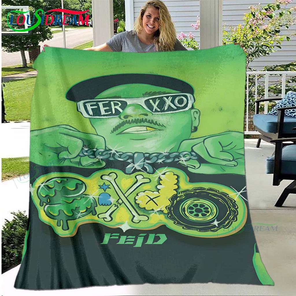 100% Polyester Pop Singer F-Ferxxo Four Seasons Blanket Sofa Cover Travel Bed Plush Blanket Travel Office Break Blanket Gift