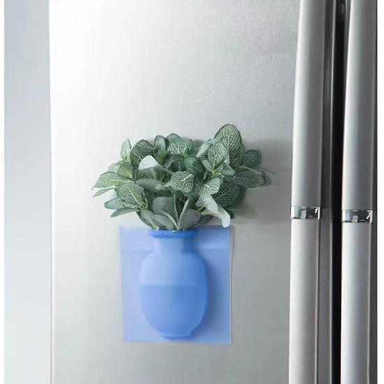 1/2/3 шт. настенное крепление силиконовая ваза многоразовая самоклеящаяся для домашнего офиса внутреннего холодильника окна настенные подвесные растения ваза для цветов наклейка украшение