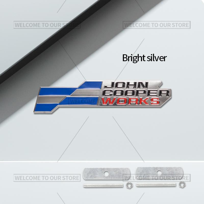 3D значок решетки John Cooper Works JCW, металлические наклейки на задний багажник для Mini Cooper S F66 F65 F67 U25 J01 J05 R61