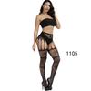 High-End Sexy Lingerie Fishnet Stockings with Non-Slip Garter, Nurse & Stewardess Style