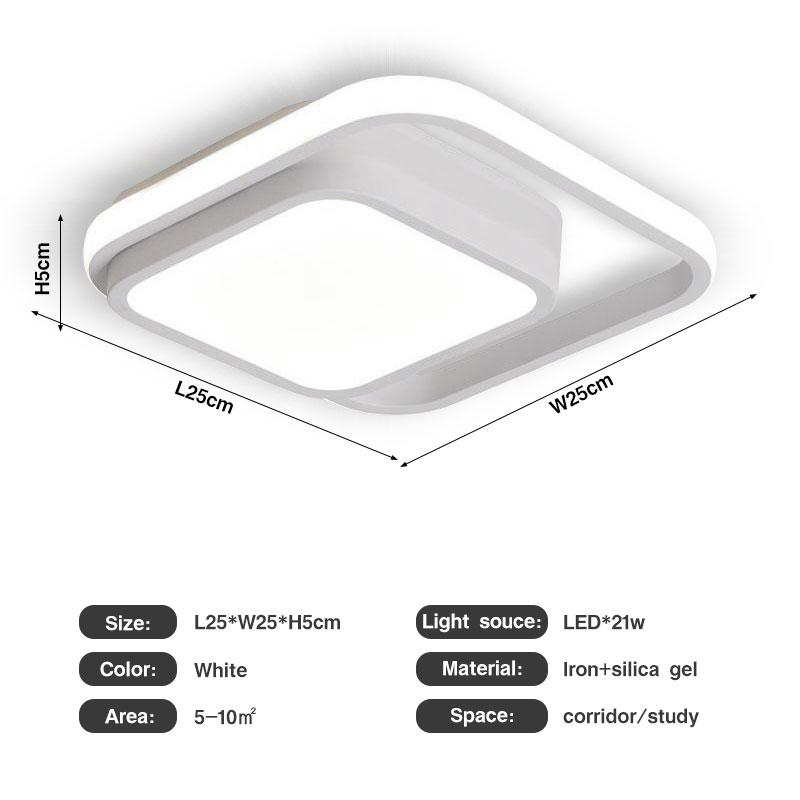 Скандинавские черно-белые светодиодные потолочные светильники, люстры для коридора, балкона, интерьер, светодиодный потолочный светильник, декор для дома AC85-265V