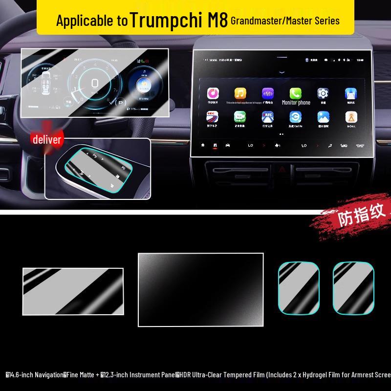 Закаленное защитное стекло для GAC Trumpchi M8, модель 26