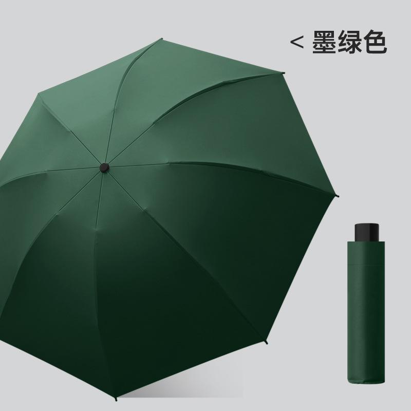 Новый трехсекционный виниловый зонт с ручным открыванием, складной зонт для бизнеса, зонт-наоборот, фиксированный рекламный зонт