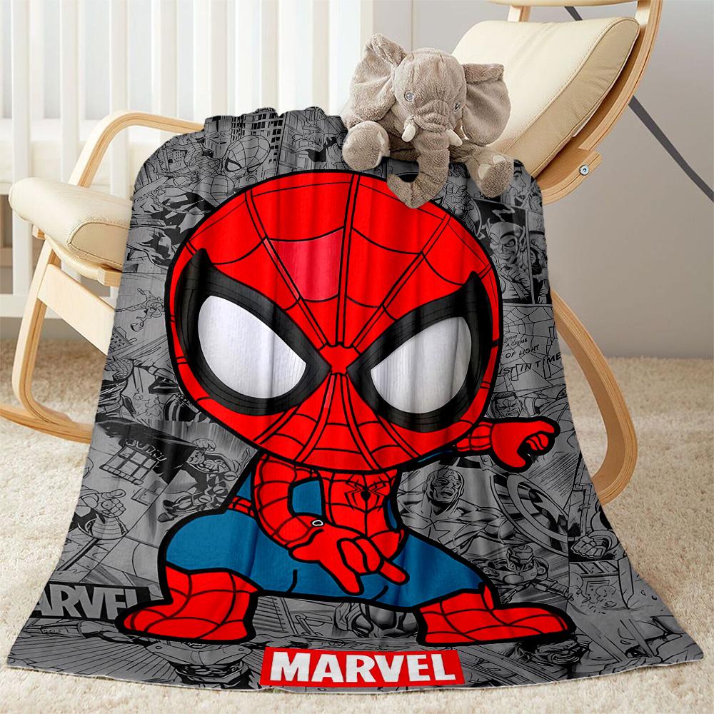 Black Spider On Red Background Flannel Blanket-Soft and Suitable for Sofas,Beds,Offices,Travel,All Seasons,Great Gift for Holidays and Birthdays.
