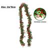 2/20M Christmas Color Ribbons Garland DIY Xmas Tree Wrapping Ribbons Snowman Bear Cane Garland Strips New Year Party Decoration