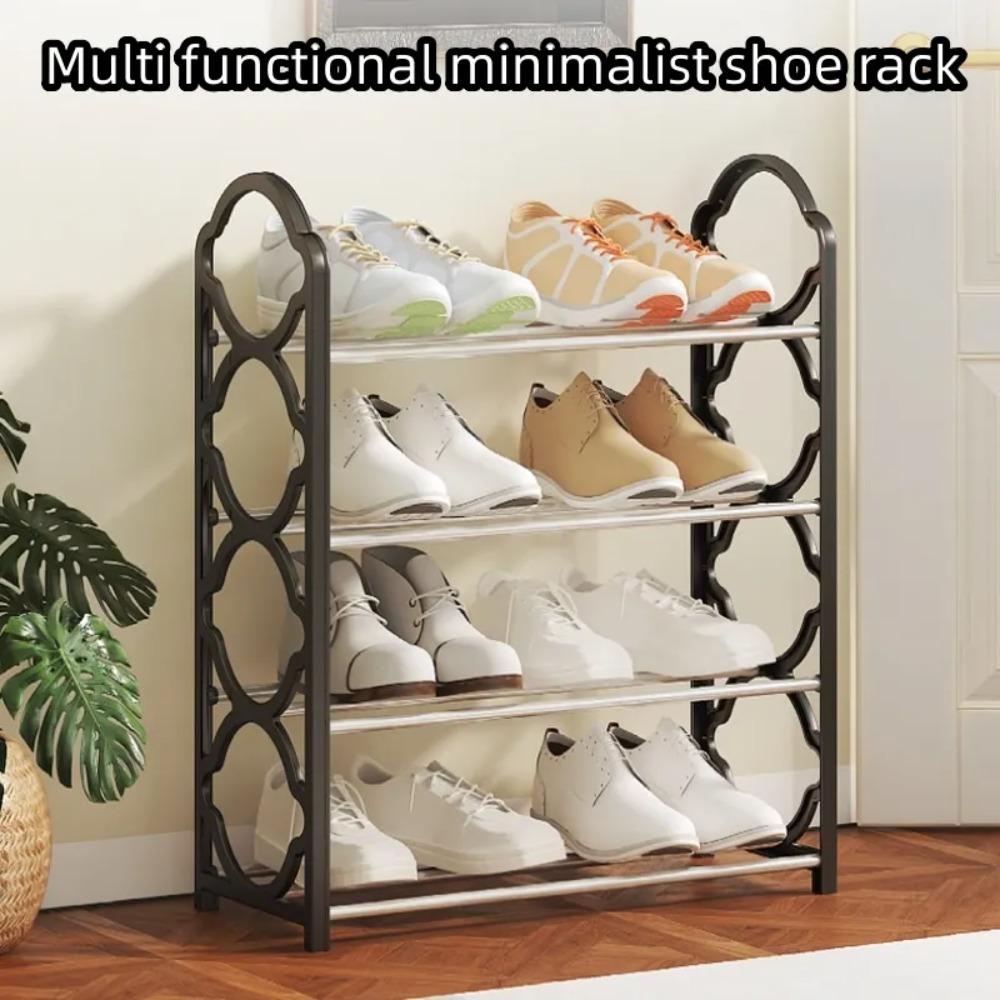 4-слойная полка для обуви Simple Style Shoes Organizeroe Rack Accessories Shoe Cabinet Door