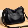 Elderly Women's Bag New Large Capacity Crossbody Bag Simple and Atmospheric Mother Bag Soft Leather One-shoulder Crossbody Bag for Women