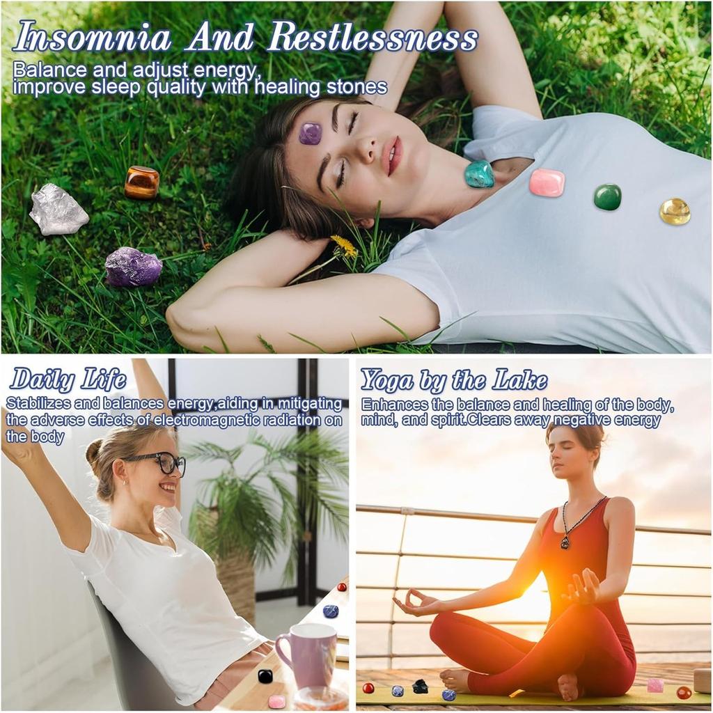 24pc Advent Calendar Crystals Adult-24 Days Chakra Crystals&Healing Stones,Christmas Countdown Calendar Natural Stones Crystals Journey For Girls Boys