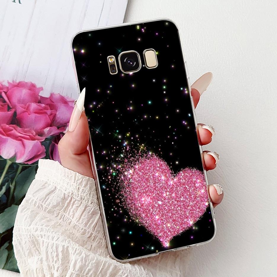 Чехол для Samsung Galaxy S8 Plus SM-G955F Роскошный чехол с рисунком цветов Мягкий тонкий чехол для телефона Для Samsung S8 S8+ GalaxyS8 Plus Чехлы