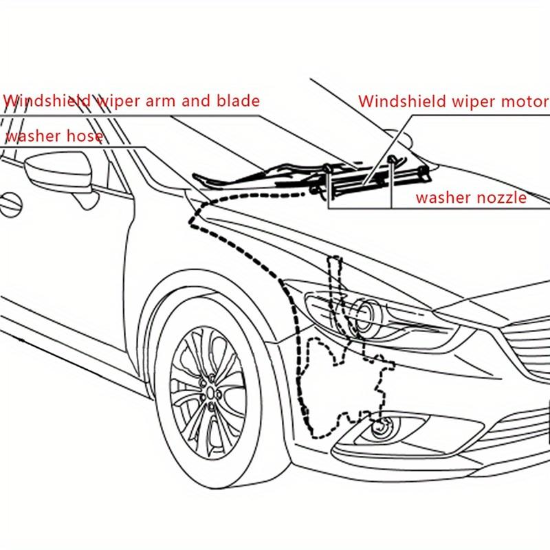 Universal Car Auto Windshield Washer Hose Wiper Blade Pipe Jet Spray Nozzle Water Fluid Tube Joiner Connector Replacement Kit Hoses Windshield Washer
