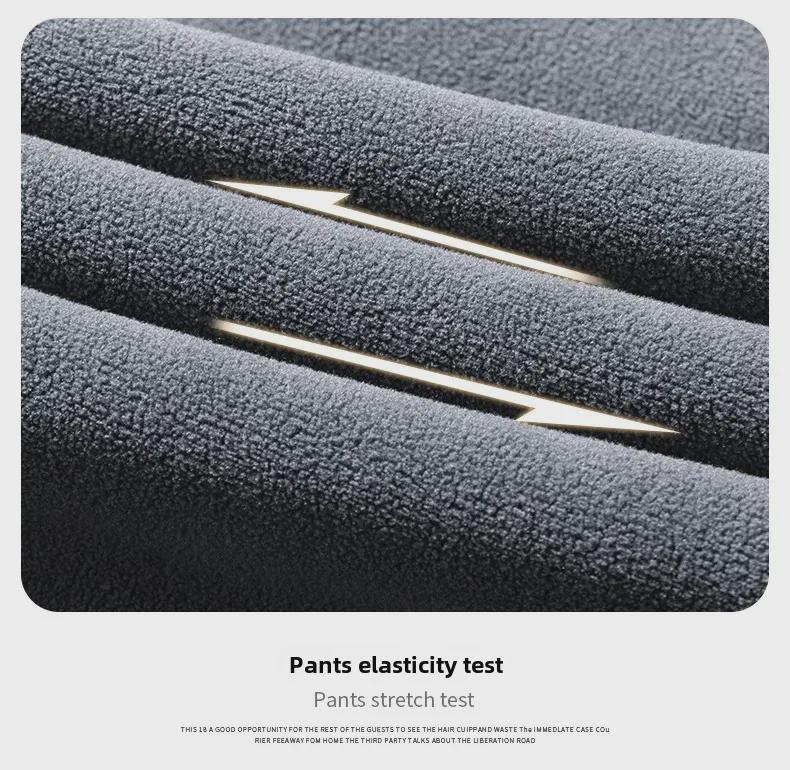 Спортивные брюки свободного кроя в стиле унисекс в стиле «американское ретро» — двухсторонний флис, повседневный вариант для осени и зимы.