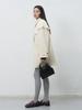 GENERALIDEA Wool Balmacaan Half Coat [Oatmeal] / Wbe4L10526
