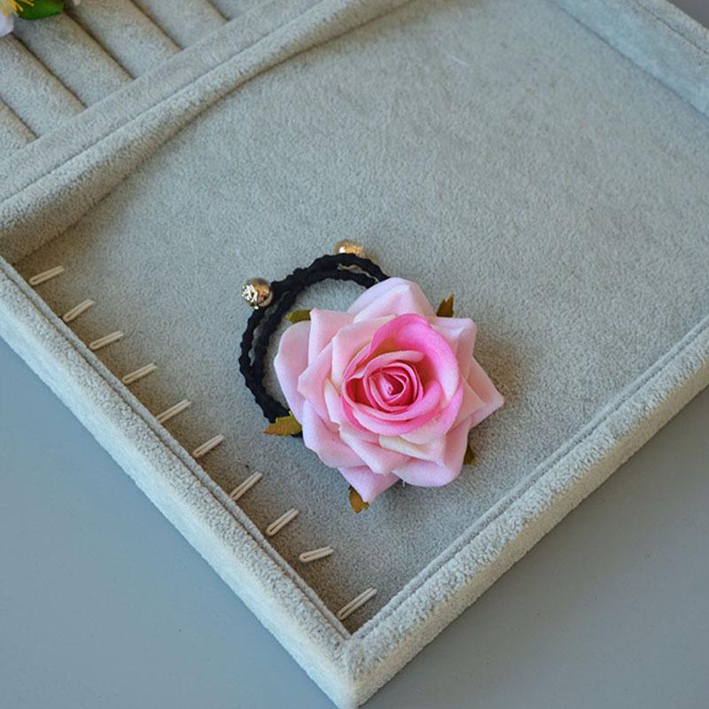 Винтажная красная роза заколка для волос сбоку для танцевальных выступлений