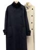 High-end Versatile Double-sided Wool Coat with Stand Collar for Women Autumn and Winter New Warm Lace-up