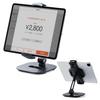 Sanwa Direct iPad Tablet Arm Stand Compatible with Inches Angle Adjustment Rotation Black 6-13 100-LATAB013BK