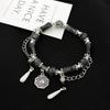 Volcanic Stone Pixiu 18 Seed Panlong Mantra Beaded Bracelet Black Bracelet