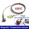 Strong Magnetic Adsorption Thermocouple Temperature Sensor 0-450 Degree  K type Plug with Stainless Steel Shielded Wire