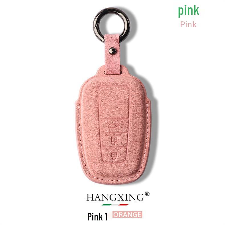 Замшевый и кожаный чехол для ключей Toyota Corolla для Avalon, Camry, Levin, RAV4, Highlander