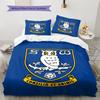 Постельное белье с узором Sheffield Wednesday, Комплект с одеялом, Пододеяльник, Наволочка, Домашний подарок на день рождения (1 пододеяльник + 2 наволочки, без наполнителя)