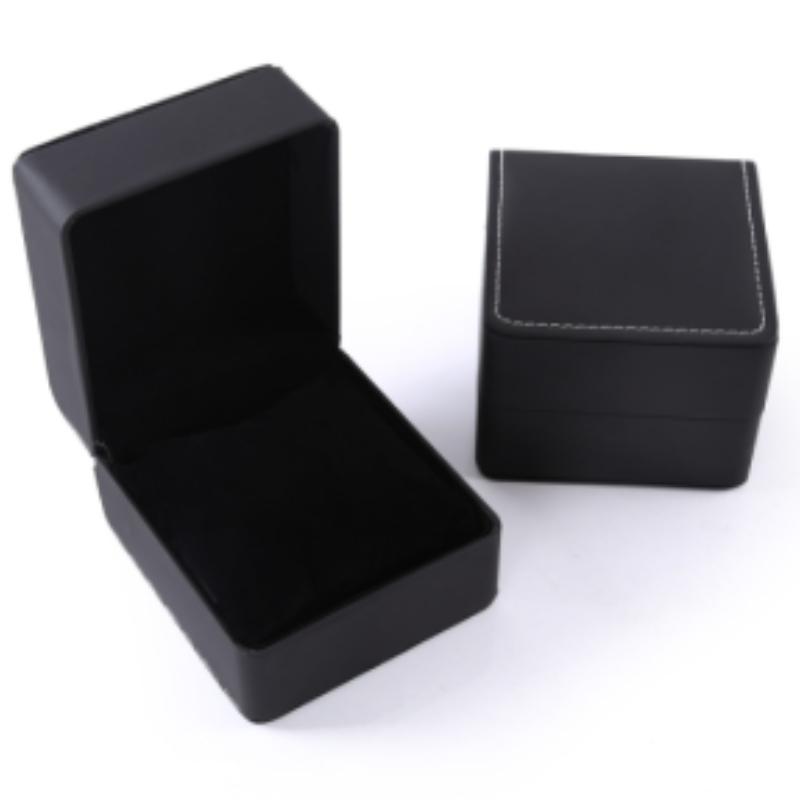 Black Frosted Leather Watch Case High-end Flip Jewelry Storage Box Men Wrist Watch Organizer Display Bracelet Packaging Box Bag