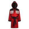 Kids Boys Boxing Robes Children Training Costume Outfit Grappling Muay Thai Hooded Robe with Belt Shorts Bjj Boxer Gloves Set