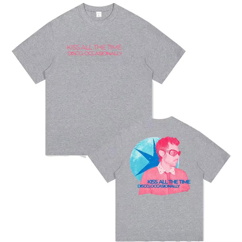 Kiss All The Time Disco Occasional Album 2026 Merch T Shirts Unisex Women Summer High Quality Fashion pure Cotton Tshirt Tops