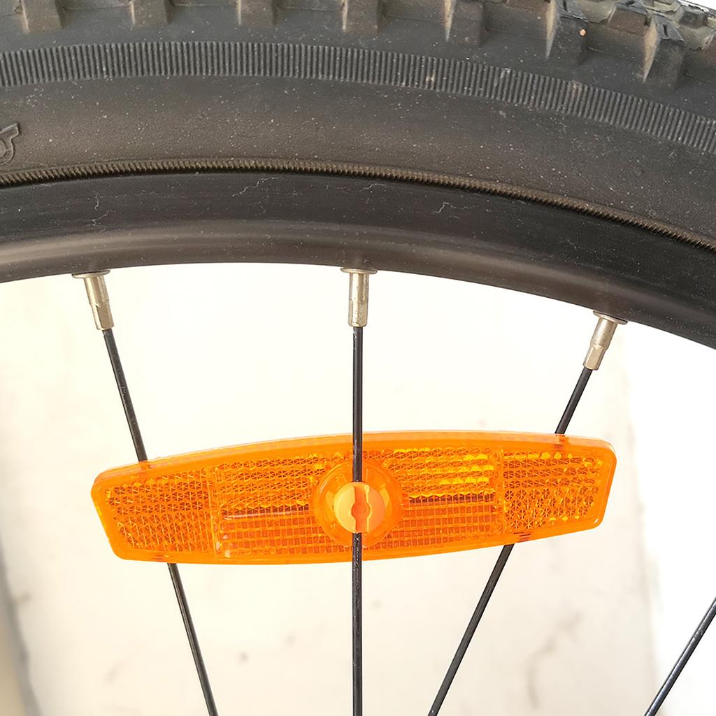 GUB Plastic Rim Reflector Stable High Strength Anti Rust Spoke Warning Reflector for Cycling