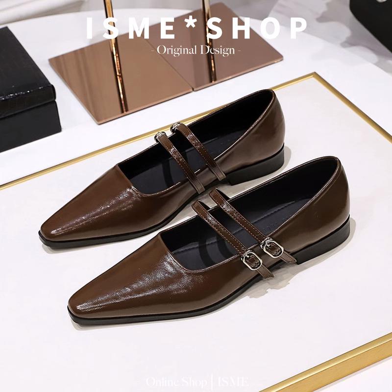 New Pointed Toe Women Shoes Fashion Shallow Buckle Shoes Ladies Dress Low Heel Leather Shoes