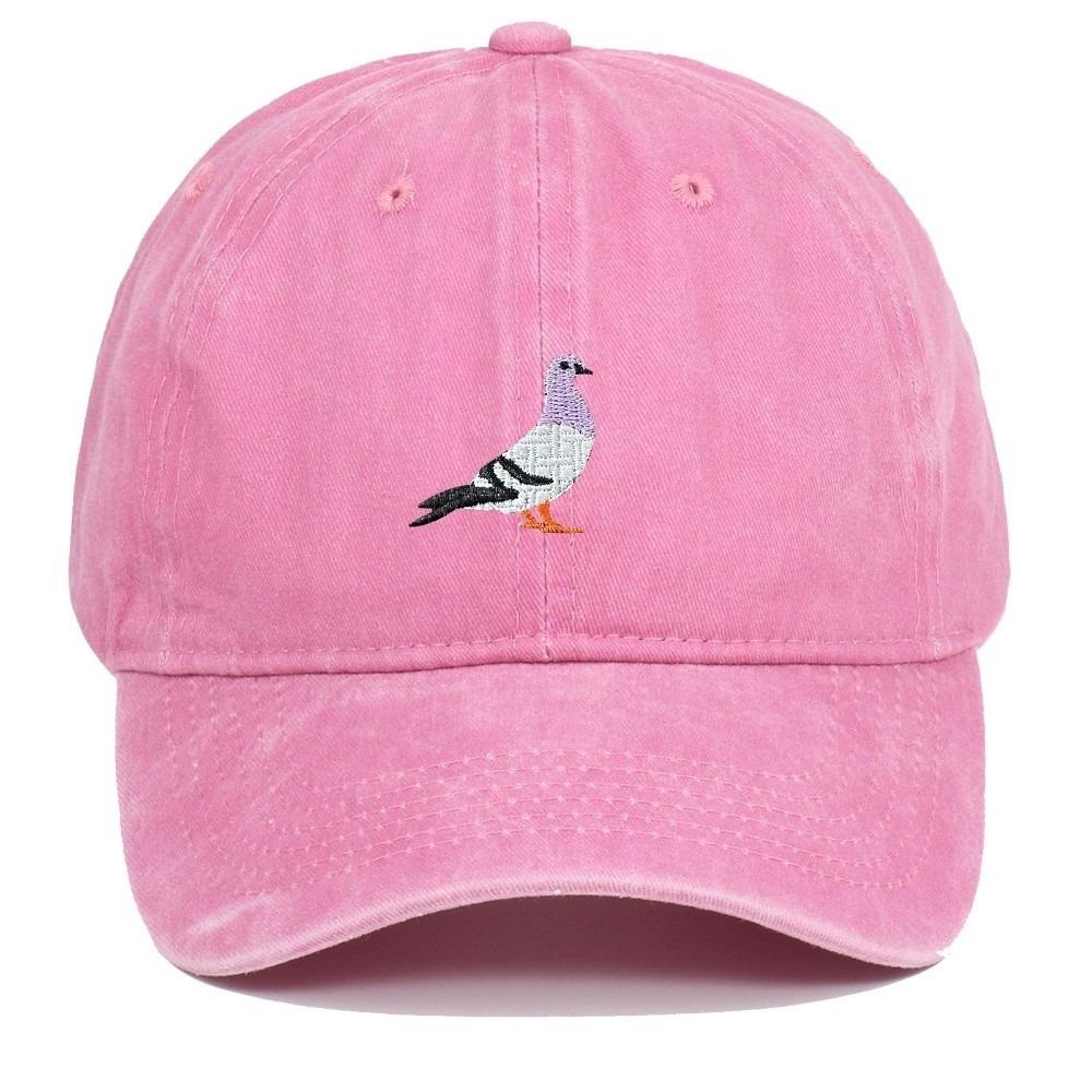 Pigeon Embroidery Pattern Baseball Cap Casual Sunscreen Hats Fashion Baseball Hats All Seasons