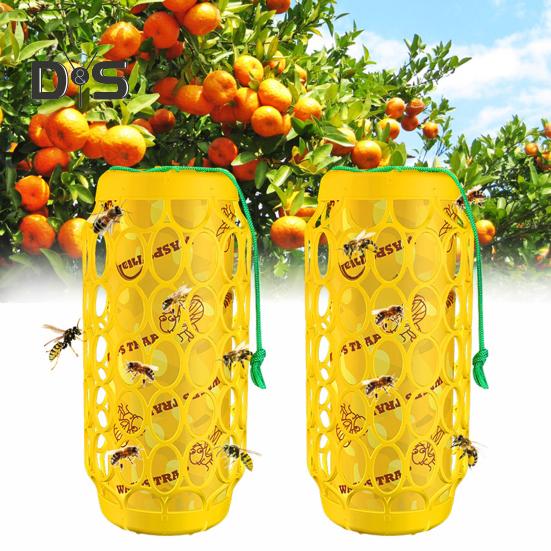 Ловушки для ос Экологичные Яркие цвета Сильная липкость Простые в установке Внутренние/наружные подвесные бумажные ловушки для ос Ловушка для пчел