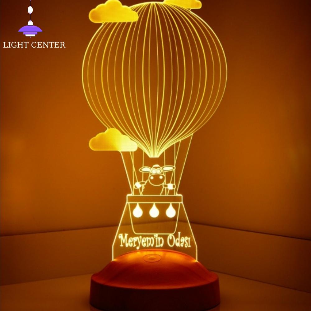 3D Customizable/ Balloon Night Lamps Kids Friendship Lamp Led Desk Lamp Room Lamp Gift Box Desk Decor