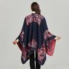 Ladies Scarf Shawl Medium Imitation Cashmere Autumn and Winter Thickened Warm Dual-purpose Split Cape Camping Cape