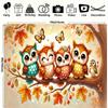 2D plane 1 owl from "Joyful Autumn Leaves" suitable for family indoor and outdoor activities rooms and gardens
