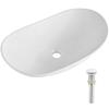Modern Ceramic Vessel Sink 23.3" x 14.2" Bathroom Vanity Bowl Countertop