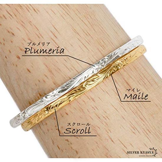 Гавайские украшения золотой браслет из серебра 18 карат тонкий браслет унисекс из серебра 18 карат GP золото серебро 925 пробы плюмерия maile scroll Гавайи Гавайи плоский специальная коробка включена