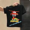 Детская спортивная футболка с коротким рукавом для мальчиков Super Wings 2026, чистое полиэстеровое повседневное топ для девочек с мультяшным принтом, летняя футболка