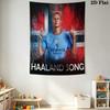 Erling Haaland Dream  Wall Hanging Printed Fabric Blanket Decorative Tapestries for Bedroom Living Room Home Decor