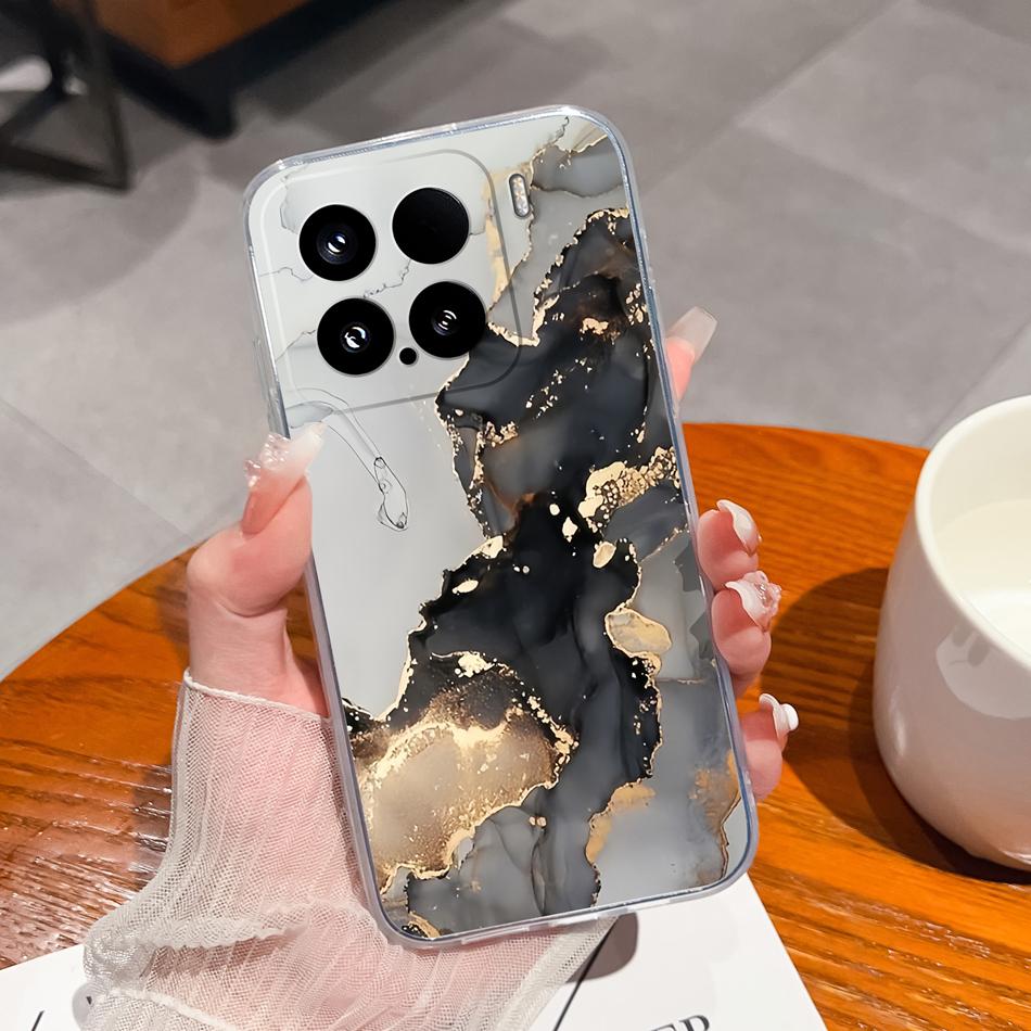 Чехол 'Цветы для отдыха' для Xiaomi 15 Pro, Прозрачные чехлы для телефона, Цветная мягкая задняя крышка для Xiaomi15 15Pro, Силиконовый противоударный корпус