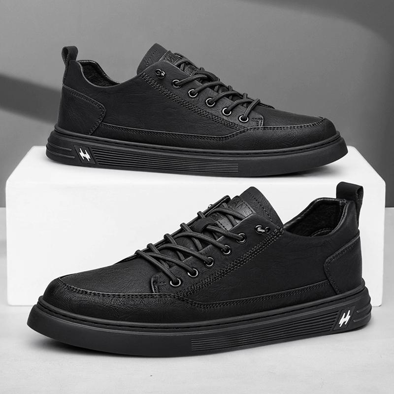Высококачественная мужская повседневная обувь из натуральной кожи, простые белые износостойкие мужские туфли-оксфорды, модная спортивная обувь