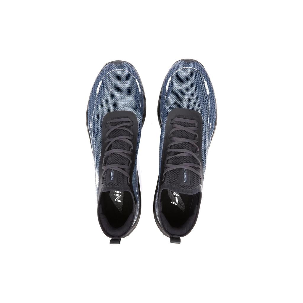SOULLAND x Li Ning Feidian 3 Ультра-амортизация Скользкие Устойчивые к истиранию Низкие Беговые кроссовки Унисекс Темно-синие ARMT041-1