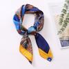 70 * 70 Four Seasons Available New Women'S Small Square Scarf, High Grade Letter Printed Scarf, Professional Scarf, Satin Scarf