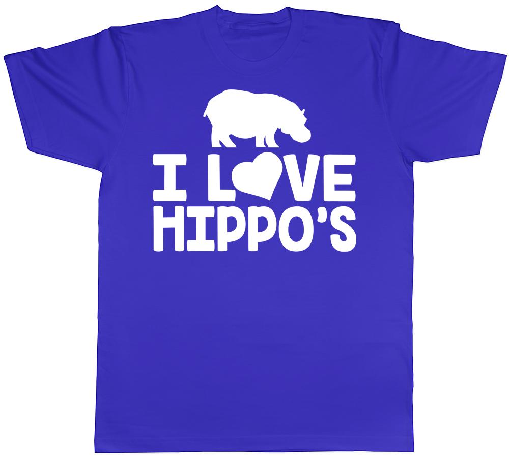 I Love Hippos Unisexs Unisexs TShirt