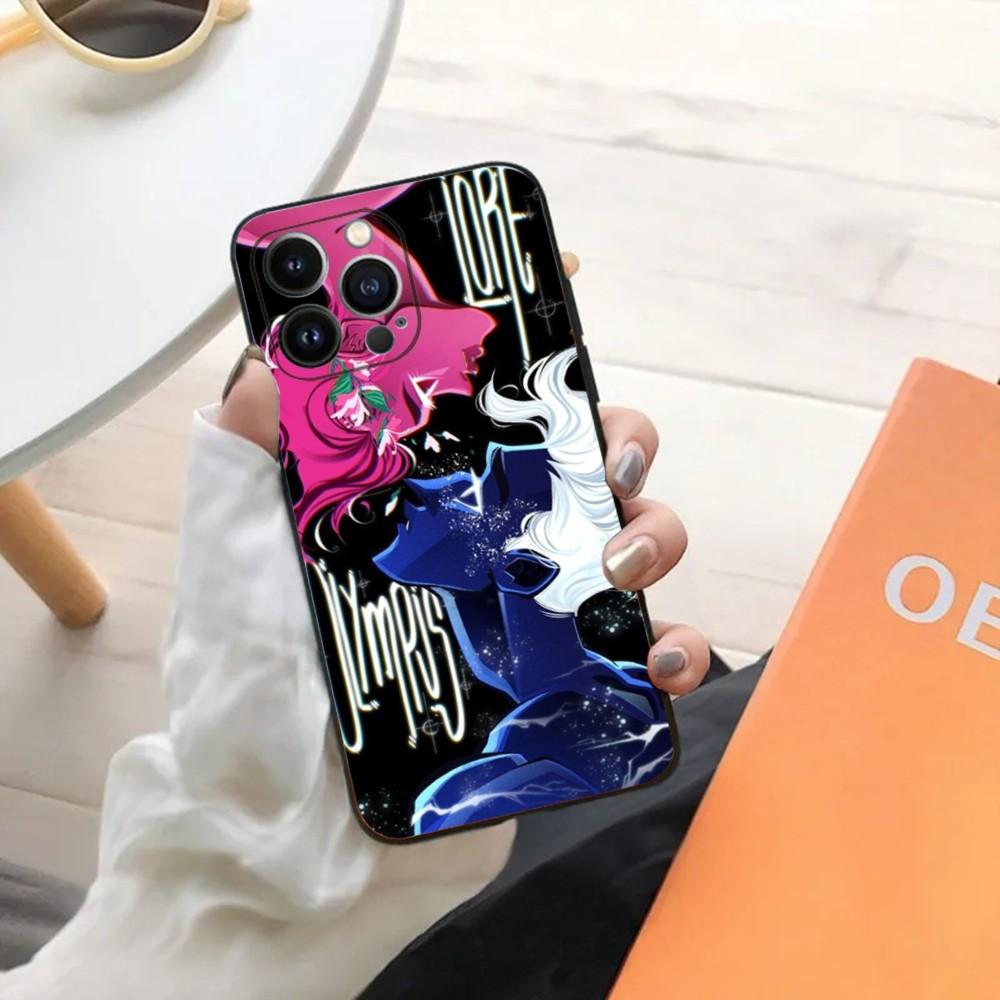 Lore Olympus Phone Case For iPhone 15,14,13,12,11,Plus,Pro Max,XS,X,XR,SE,Mini,8,7 Soft Silicone Black Cover