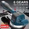 16.8V Powerful Tile Vibrator Leveling Machine Floor Laying with 2 Batteries Automatic Tile Plastering Tool 120x120cm